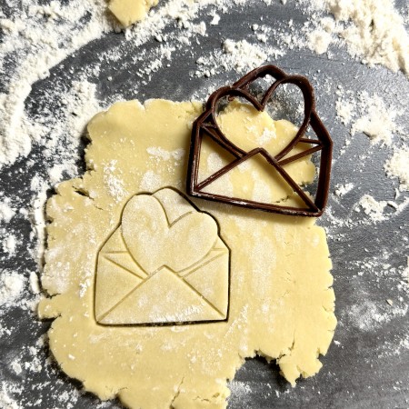 Emporte-pièce Enveloppe et coeur