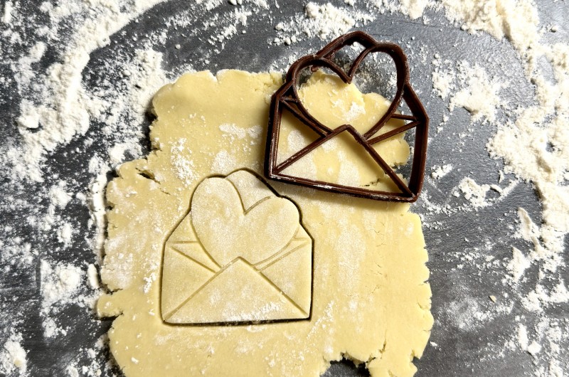 Emporte-pièce Enveloppe et coeur