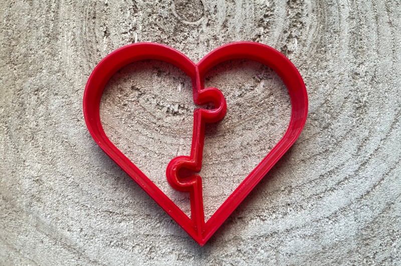 Emporte-pièce Coeur Puzzle